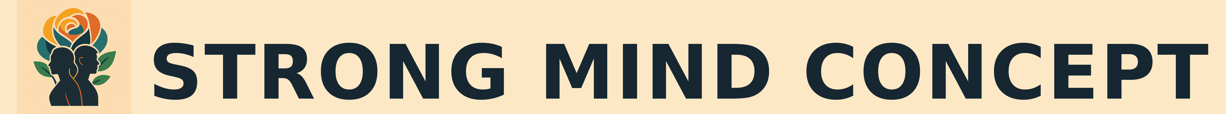 Strong Mind Concept Rose Banner